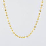 Cadena Militar Diamantada Media Luna 13.9 g / 27 1/2 in / 2.4 mm Oro Amarillo 18K