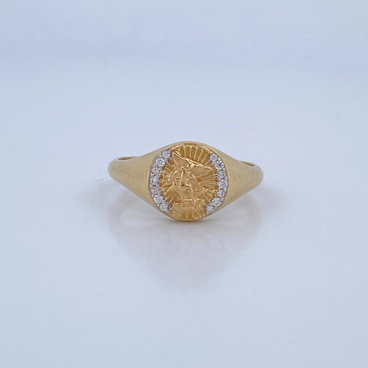 Anillo San Miguel  4.5gr / T9 1/2 / Oro 18K $