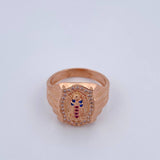 Virgin Guadalupe Ring 5.1gr / Size 7 1/2 / 18K Gold $