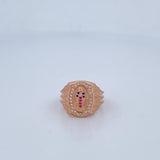 Virgin Guadalupe Ring 5.1gr / Size 7 1/2 / 18K Gold $