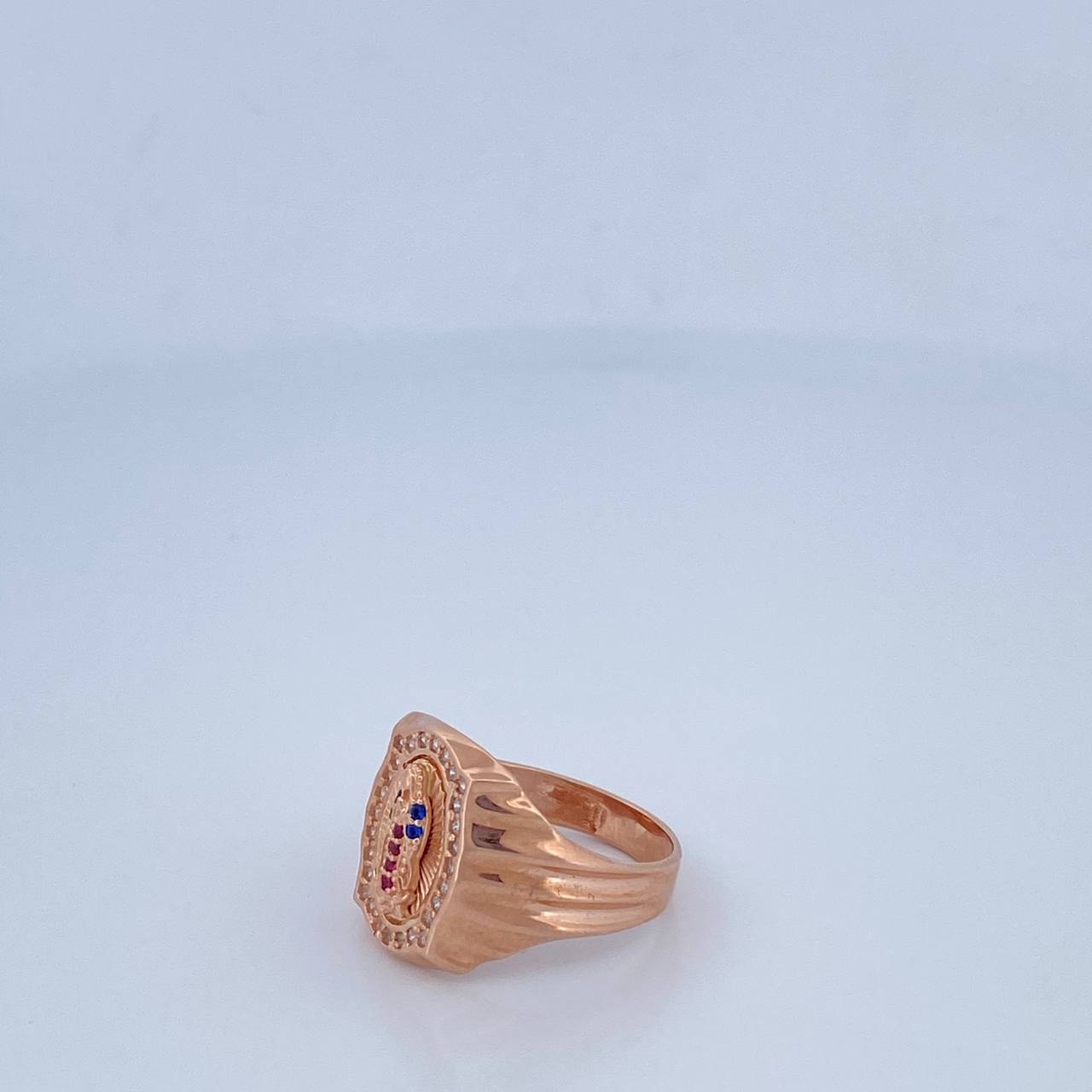 Virgin Guadalupe Ring 5.1gr / Size 7 1/2 / 18K Gold $