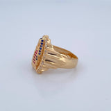 Virgin Guadalupe Ring 6.65gr / Size 7 3/4 / 18K Gold $