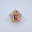Virgin Guadalupe Ring 6.65gr / Size 7 3/4 / 18K Gold $