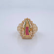 Virgin Guadalupe Ring 6.5gr / Size 6 3/4 / 18K Gold $