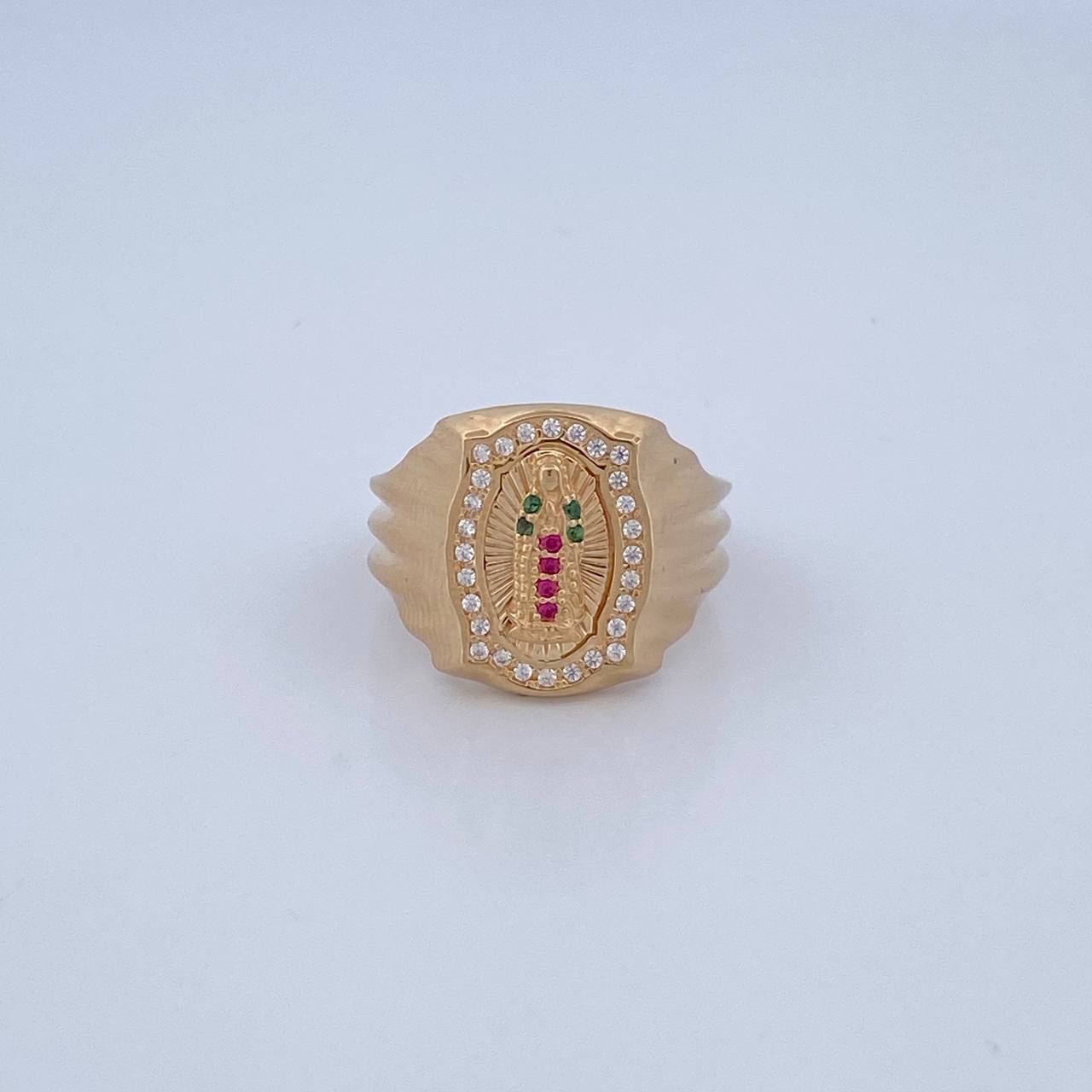 Virgin Guadalupe Ring 5.6gr / Size 7 1/4 / 18K Gold $