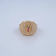 Virgin Guadalupe Ring 5.6gr / Size 7 1/4 / 18K Gold $