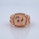 Anillo Gallo Armas 10gr / T10 1/4 / Oro 18K $