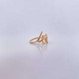 Love Ring 2.7gr / Size 4 3/4 / Smooth 18K Yellow Gold &