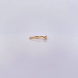 Anillo Solitario 1.2gr / T6 1/2 / Circon Blanco Oro Amarillo 18K &