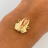 Charm Christ Face 2.9gr / 1.8cm (0.7in) / 18K Gold $