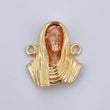 Charm Christ Face 2.9gr / 1.8cm (0.7in) / 18K Gold $