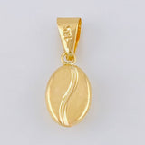 Dije Grano De Café 0.6 g / 3/4 in Oro Amarillo 18K