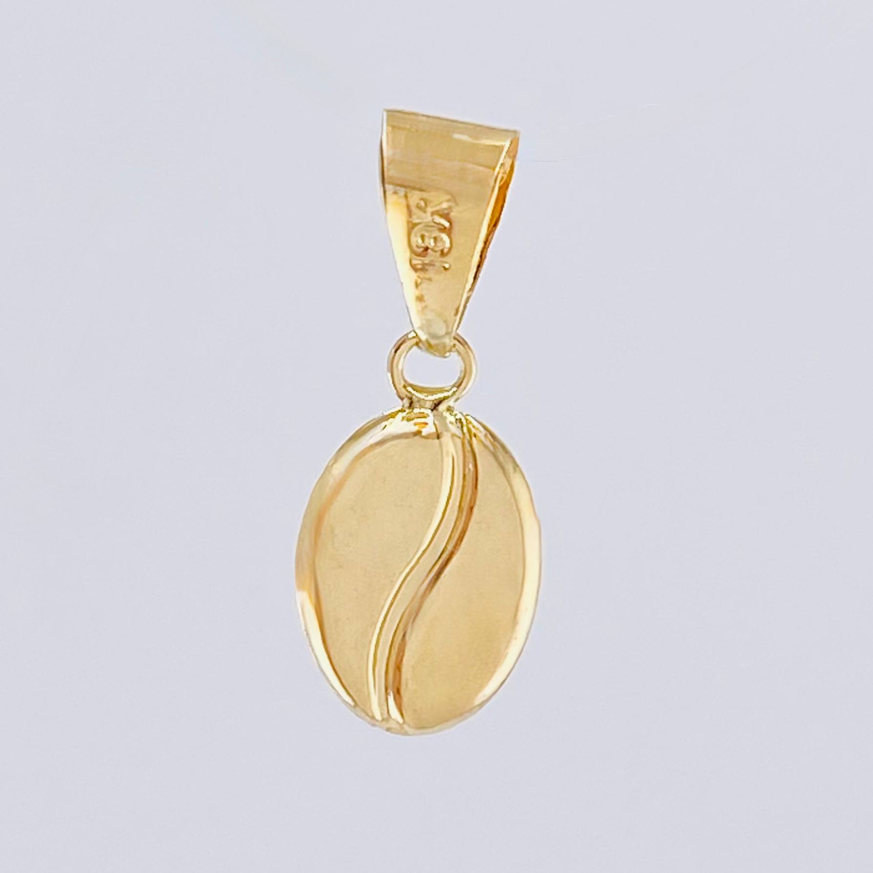 Dije Grano De Café 0.6 g / 3/4 in Oro Amarillo 18K