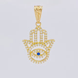 Dije Mano Hamsa 1.3 g / 1 in Oro Amarillo 18K