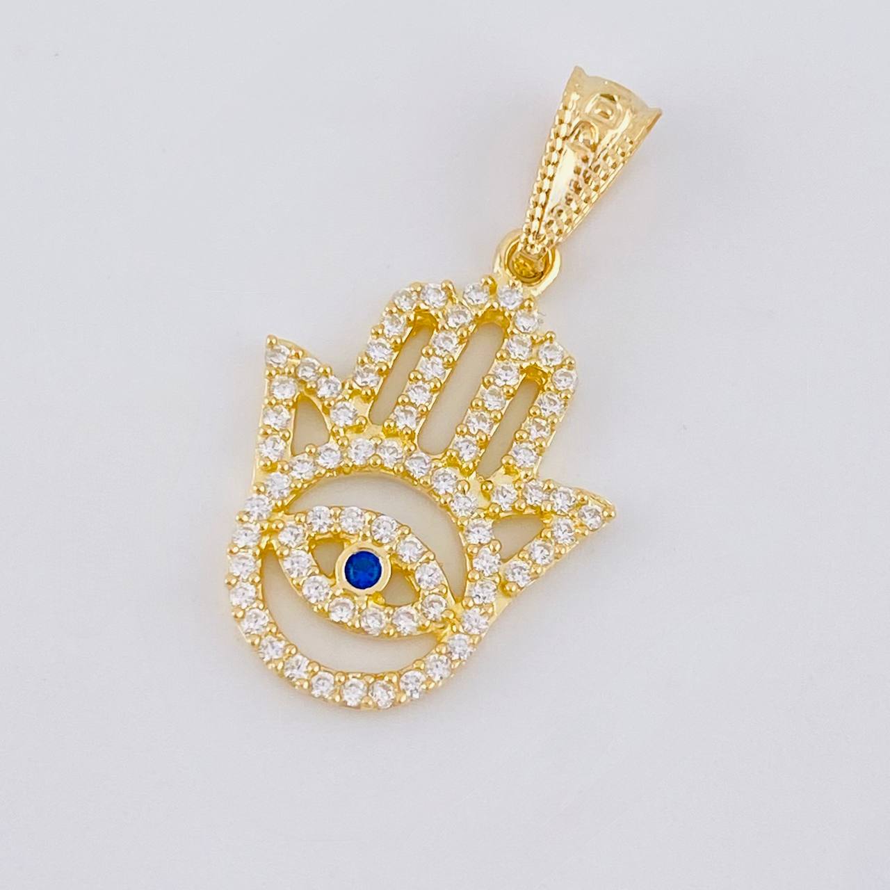 Dije Mano Hamsa 1.3 g / 1 in Oro Amarillo 18K