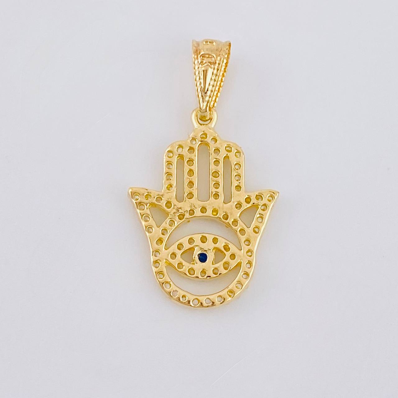 Dije Mano Hamsa 1.3 g / 1 in Oro Amarillo 18K