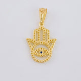 Dije Mano Hamsa 1.3 g / 1 in Oro Amarillo 18K