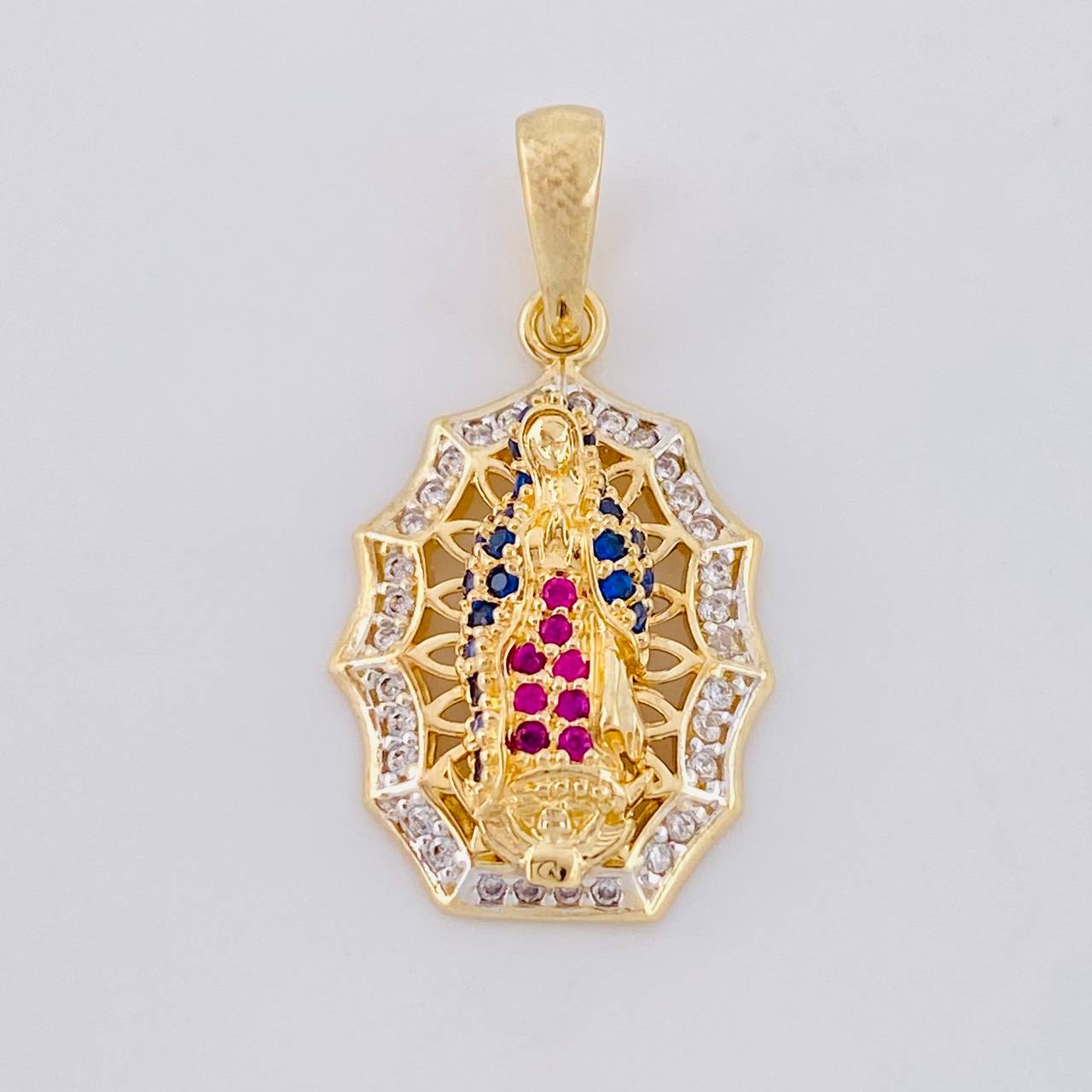 Pendant Virgin of Guadalupe 2.9 g / 1 in Yellow Gold 18K