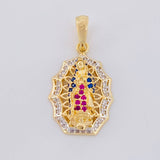 Pendant Virgin of Guadalupe 2.9 g / 1 in Yellow Gold 18K