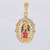 Pendant Virgin of Guadalupe 2.9 g / 1 in Yellow Gold 18K