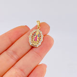 Pendant Virgin of Guadalupe 2.9 g / 1 in Yellow Gold 18K