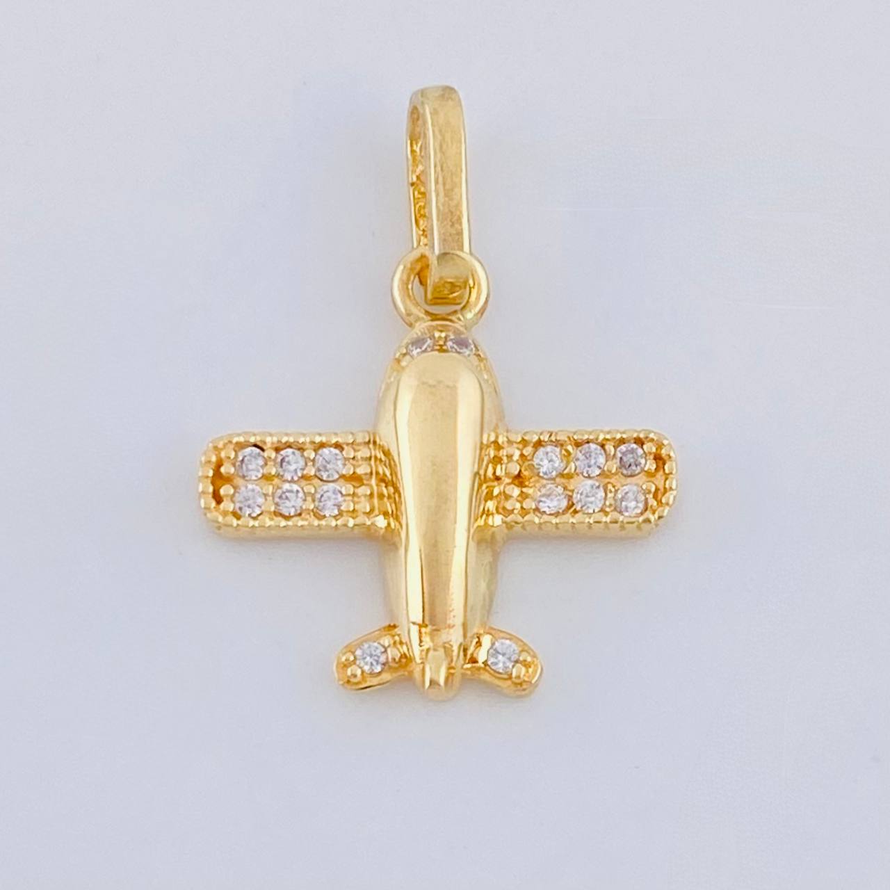 Dije Avión 1.3 g / 3/4 in Oro Amarillo 18K
