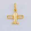 Dije Avión 1.3 g / 3/4 in Oro Amarillo 18K