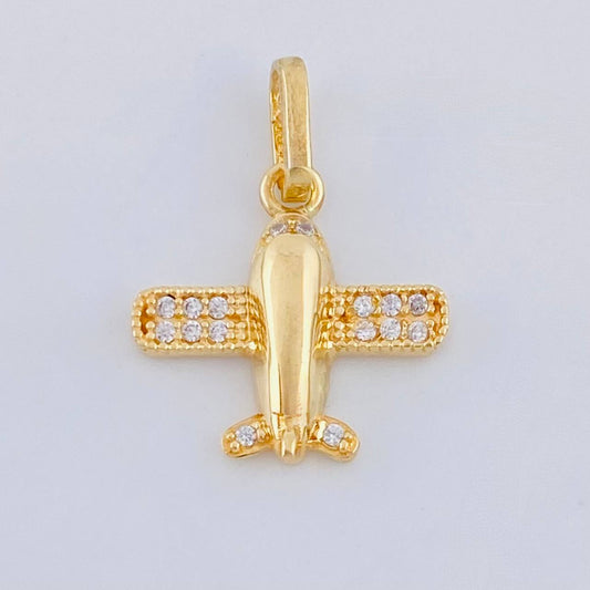 Dije Avión 1.3 g / 3/4 in Oro Amarillo 18K