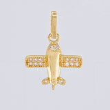 Dije Avión 1.3 g / 3/4 in Oro Amarillo 18K