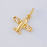 Dije Avión 1.3 g / 3/4 in Oro Amarillo 18K