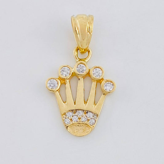 Dije Corona 1.45 g / 3/4 in Oro Amarillo 18K