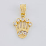 Dije Corona 1.45 g / 3/4 in Oro Amarillo 18K