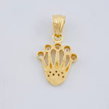 Dije Corona 1.45 g / 3/4 in Oro Amarillo 18K