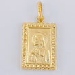 Double-Sided Plate Pendant 1.75 g / 1 1/4 in 18K Yellow Gold