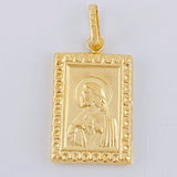 Double-Sided Plate Pendant 1.75 g / 1 1/4 in 18K Yellow Gold