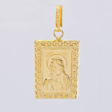 Double-Sided Plate Pendant 1.75 g / 1 1/4 in 18K Yellow Gold