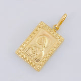 Double-Sided Plate Pendant 1.75 g / 1 1/4 in 18K Yellow Gold