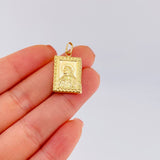 Double-Sided Plate Pendant 1.75 g / 1 1/4 in 18K Yellow Gold