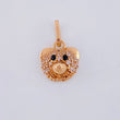 Pendant Bear Face 1.05 g / 1/2 in 18K Rose Gold