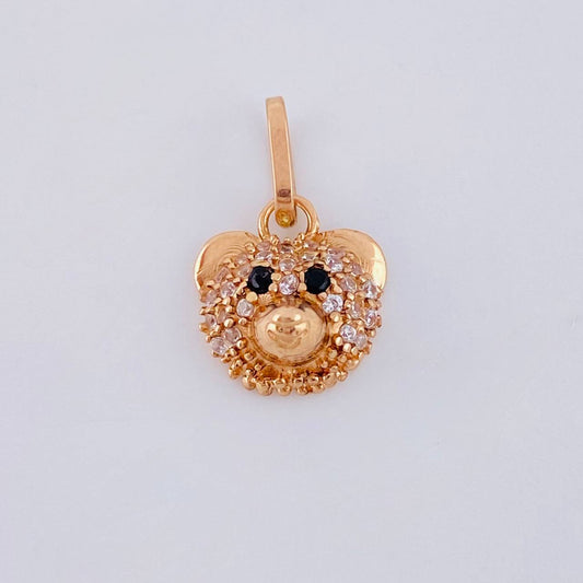 Dije Rostro Oso 1.05 g / 1/2 in Oro Rosa 18K