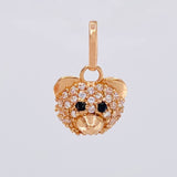 Pendant Bear Face 1.05 g / 1/2 in 18K Rose Gold
