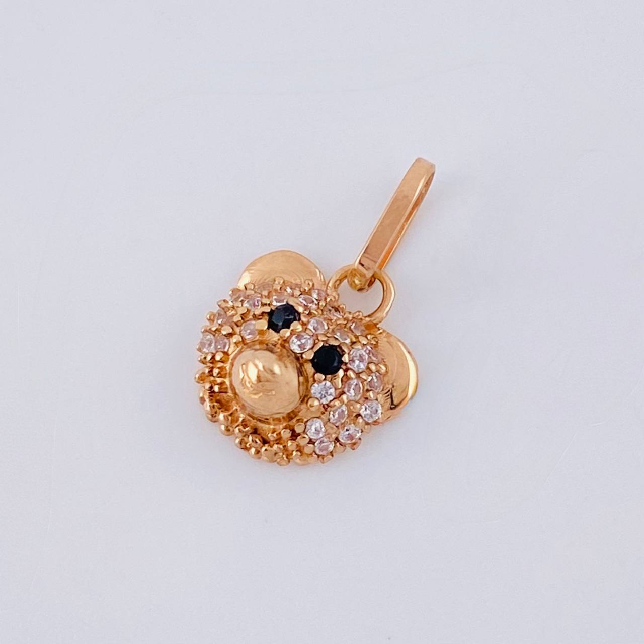 Pendant Bear Face 1.05 g / 1/2 in 18K Rose Gold