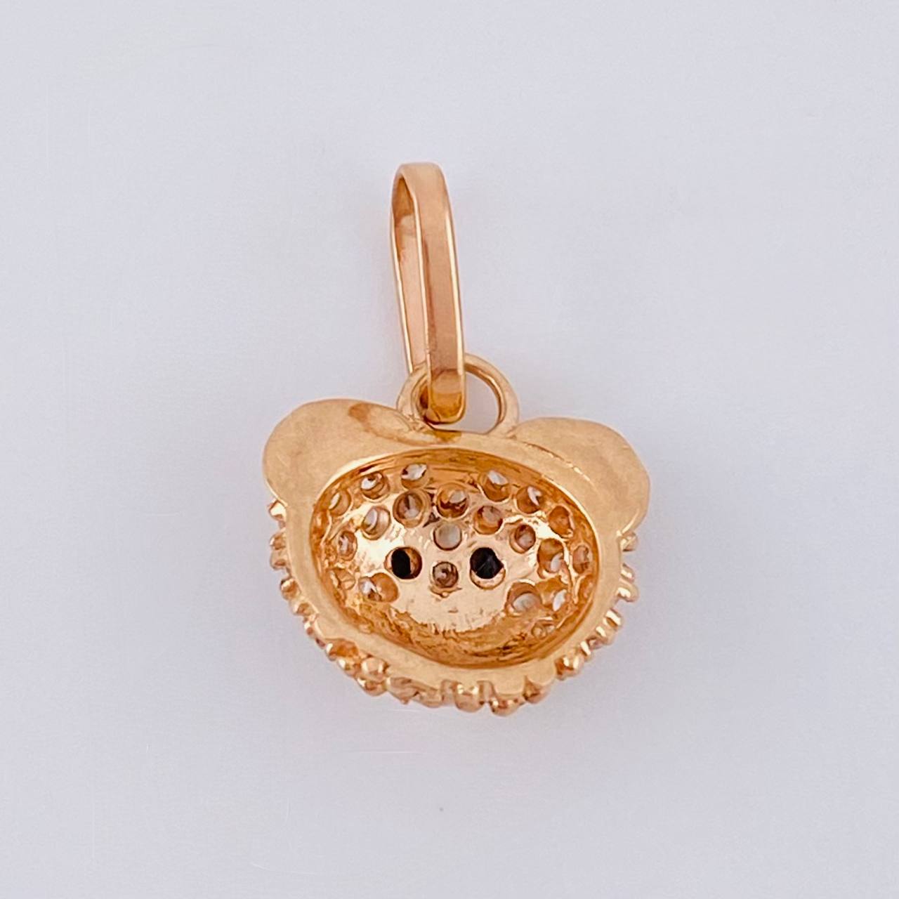 Pendant Bear Face 1.05 g / 1/2 in 18K Rose Gold