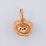 Pendant Bear Face 1.05 g / 1/2 in 18K Rose Gold