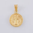 Dije San Benito Mate 0.85 g / 3/4 in Oro Amarillo 18K