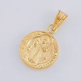 Dije San Benito Mate 0.85 g / 3/4 in Oro Amarillo 18K