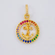 Dije Aro Ancla Arcoiris 1.45 g / 1 in Oro Amarillo 18K