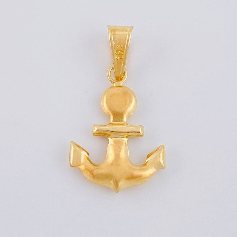 Dije Ancla Mate 1.05 g / 1 in Oro Amarillo 18K