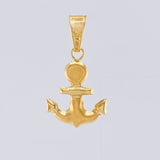 Dije Ancla Mate 1.05 g / 1 in Oro Amarillo 18K