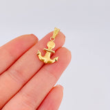 Dije Ancla Mate 1.05 g / 1 in Oro Amarillo 18K